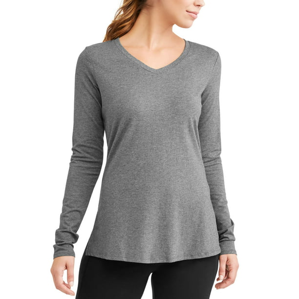 Women's Active Long Sleeve Super Soft Yoga T-Shirt - Walmart.com