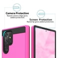 thumbnail image 4 of TJS for Samsung Galaxy S23 Ultra Phone Case, Dual Layer Brushed Finish Hard Inner Layer Armor Cover for Galaxy S23 Ultra (Pink), 4 of 5