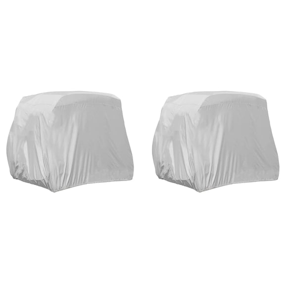 2X 4 Passenger Golf Cart Cover 210D Oxford Waterproof Dustproof Roof Enclosure Rain for EZ GO, Club Car,