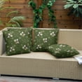 thumbnail image 3 of Outdoor Throw Pillow Covers 16x16 Inch Waterproof Spring Summer Green Classical Floral Outdoor Pillow Covers for Patio Funiture Garden Couch, 3 of 7