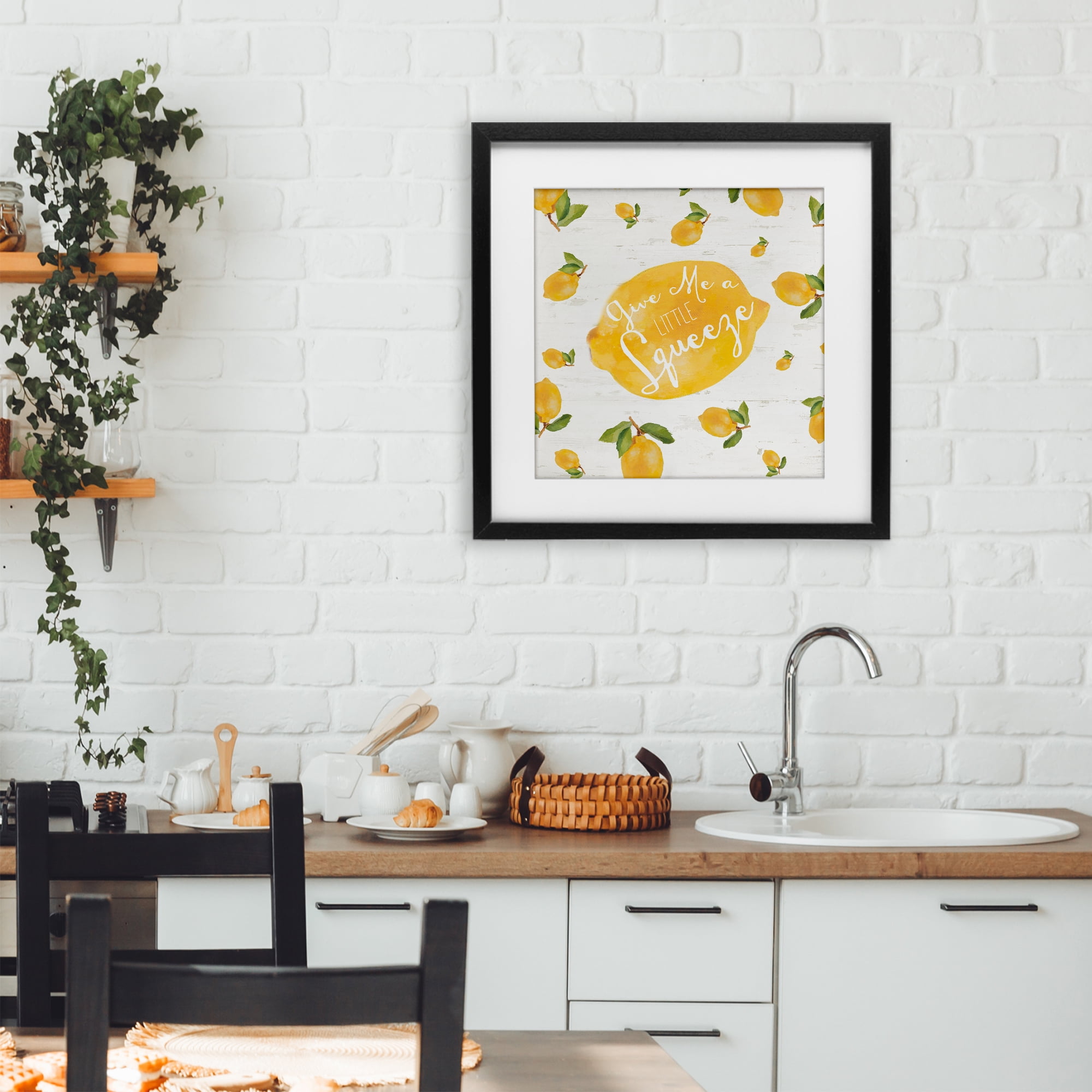 Stupell Industries Give Me A Squeeze Black Framed Print Under Glass, design by Lanie Loreth