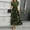 Army Green, variant on Women's midi dress Fashionable colorblock floral print dress Short sleeve tie elegant dress High waist A-line dress