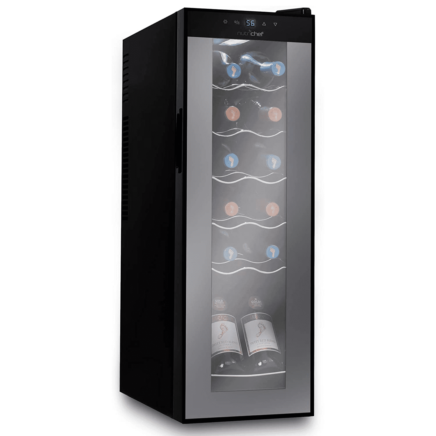 nutrichef compact beverage fridge cooler