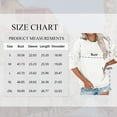 thumbnail image 2 of SWQZVT Sweatshirts for Women Long Sleeve Casual Pullover Tops Ladies Fall Trendy Crewneck Comfy Pleated White Sweatshirt XXL, 2 of 6