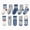 D, variant on Kids Crew Socks 5 Pack For Boys Athletic Cotton Seamless Toe Colorful(F,6-8 Years)