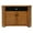 Medium, variant on American Heartland  Oak Tall Corner TV Stand, Classic Bourbon