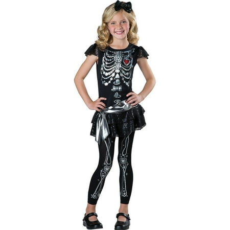 Sparkly Skeleton Child Halloween Costume
