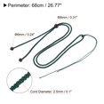thumbnail image 2 of Uxcell Jade Rope Nylon Cord Necklace Holder Strings Emerald Rope, Dark Green 5 Pack, 2 of 6