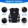 thumbnail image 5 of Adult Swim Vest Life Jacke, Women Men Float Jacket with Adjustable Straps & Secure Buckle for Boating Fishing Kayaking Beach Pool Water Sports, 5 of 12
