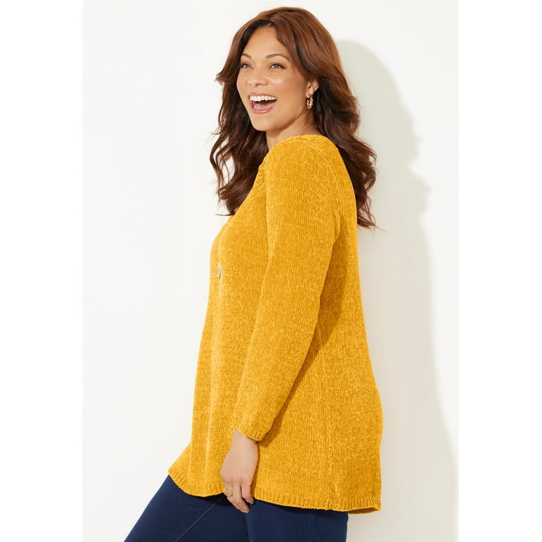 Mustard jumper plus size discount
