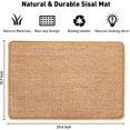 thumbnail image 2 of Cat Scratcher Mat, 23.6 X 15.7 Inch Natural Sisal Cat Scratch Mats, Horizontal Cat Floor Scratching Pad Rug, Protect Carpets and Sofas, 2 of 6