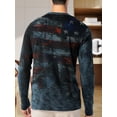 thumbnail image 2 of Mens Graphic T Shirt Long Sleeve 1776 American Flag Shirts Classic Casual Tops Blue 3XL, 2 of 6