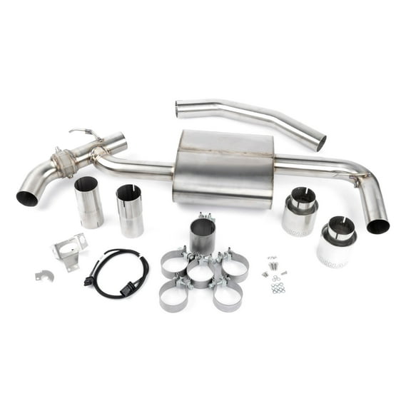 Dinan D660-0088 Axle-Back Exhaust Kit (Valved) - Stainless Steel - Polished Tips