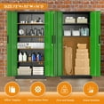 thumbnail image 5 of SOLAURA 71" Metal Garage Storage Cabinet with Locking Doors and Adjustable Shelves for Home, Office(Black Green), 5 of 7