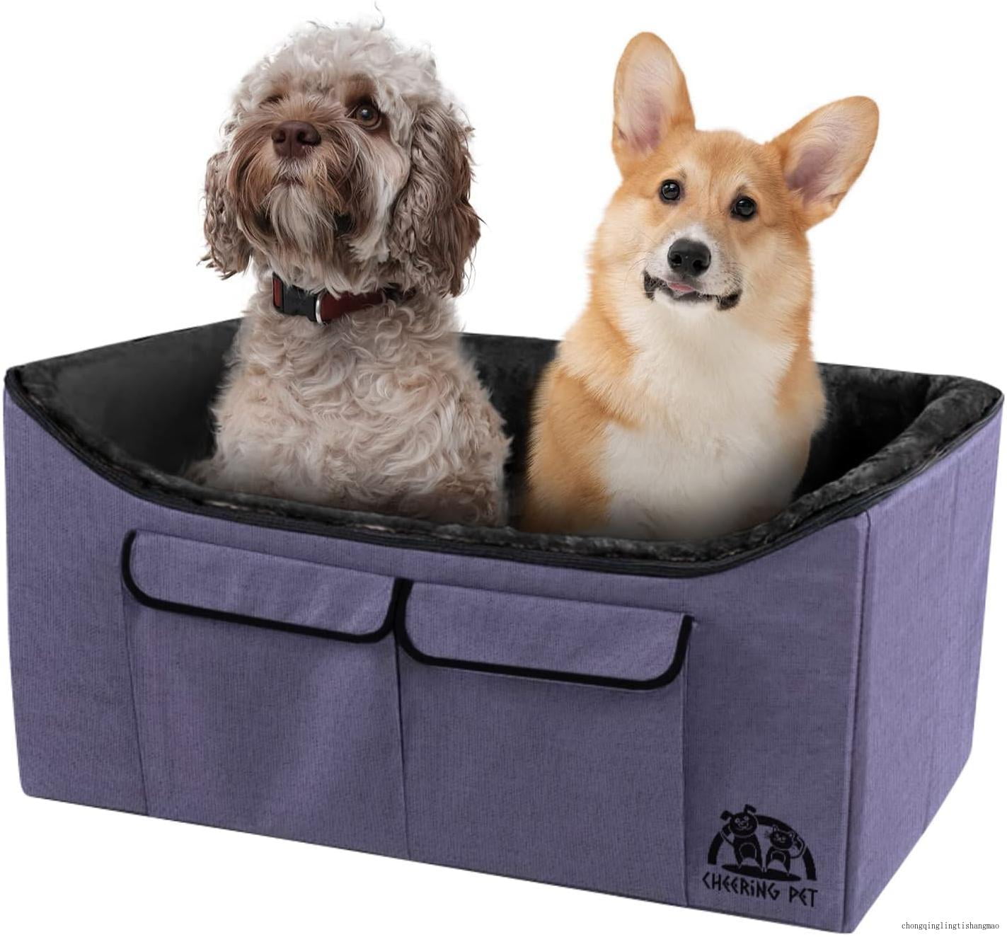 Dog Lookout Booster Seat, Elevated Pet Bucket Car Seat, Foldable Design