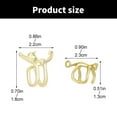 thumbnail image 5 of No Piercing Required Cats Shaped Ear Clip Eye catching Ear Cuff Party Accessory, 5 of 11