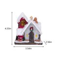 thumbnail image 3 of RXIRUCGD Chalet de Noël LED Figurines Lumineuses des Fêtes Résine Éclairée Décoration Intérieure Maisons de Noël Village Chalet pour Décoration de Table, 3 of 6