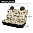 thumbnail image 4 of Psesaysky Car Back Seat Covers for Auto Interior Automotive, Skull Crow Rose 2 Pack Car Rear Seat Protectors Protects Against Dirt Dog Hair Easy to Install, 4 of 7