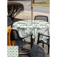 thumbnail image 5 of Outdoor Tablecloth with Umbrella Hole for Patio/Picnic/Party/Camping, Sage Green Palm Tree Waterproof Table Cloth Square Cover Washable, Summer Tropical Tree Coastal Beach (60"x 60"), 5 of 9