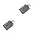 thumbnail image 3 of Methold Teléfono portátil Mini micrófono Conector tipo c Carcasa de aleación de aluminio Grabadora de audio Mini micrófono negro 2piezas, 3 of 5
