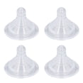 thumbnail image 2 of Nipple 4PCS Infant Bottle Nipples Silicone Replacement Wide Neck Accessory Clear  Hole Breastfeeding Nipple, 2 of 8