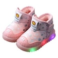 thumbnail image 1 of Girls Winter Solid Color Polka Dot Snow Boots Warm and Comfortable Boots, 1 of 9