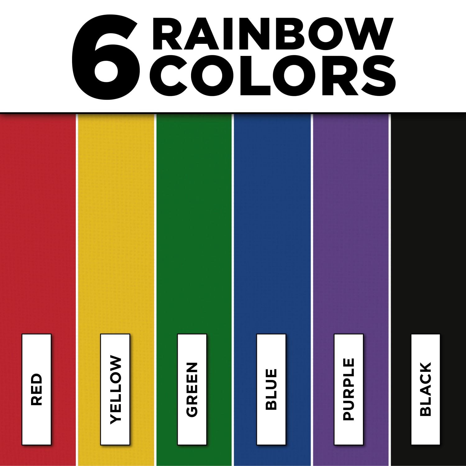 Tulip ColorShot Tie-Dye 6-Pack - Rainbow Aerosol Fabric Spray Paint Set for Clothing & DIY Projects