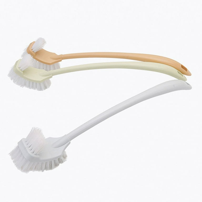 worldvery Double Sided Plastic Toilet Cleaning Bathroom Brush