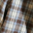 thumbnail image 3 of ZCFZJW Mens Lightweight Casual Button Down Plaid Shirts Casual Long Sleeve Regular Fit Leisure Shirt with Pockets Blue XXXXXL, 3 of 5