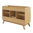 thumbnail image 5 of Modway 48" Wood Single or Double Sink Comp Bathroom Vanity Cabinet in Oak, 5 of 12