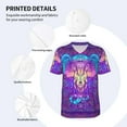 thumbnail image 4 of Daiia Elephant in Tribal Style Mens Baseball Jersey Button Down Shirts Short Sleeve Sports Uniforms-XX-Large, 4 of 9