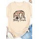 thumbnail image 2 of ABPHQTO Camiseta gráfica de manga corta con estampado de coche de leopardo caqui Happy Camper para mujer, 2 of 5