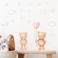 thumbnail image 5 of BEMS-1 pieza de dibujos animados oso amor globos nubes estrellas habitación, 5 of 5