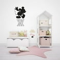 thumbnail image 2 of Come True Mickey Mouse Quote Disney Cartoon Quotes Wall Sticker Art Decal for Girls Boys Room Bedroom Nursery Kindergarten House Fun Home Decor Stickers Wall Art Vinyl Decoration Size (20x18 inch), 2 of 3