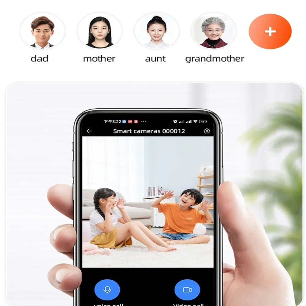 DIDSeth 3MP Baby Monitor WiFi IP Camera 360° Video Calling Mother Kids Active Call Active Answer