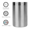 thumbnail image 3 of DODAMOUR Wine Chillers for Bottles, Stainless Steel Double Wall Wine Chiller Cooler Bucket, Insulated Champagne Chiller Ice Bucket Fits 750 ml Wine Bottle for Bar (Silver), 3 of 7