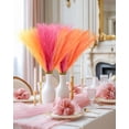 thumbnail image 5 of 60pcs Faux Pampas Grass Pink Orange Fall Decor, 17.7inch Short Artificial Pompous Grass Fluffy Branches Vase Filler Fake Flower Arrangement for Home Wedding  Decor, Rose Apricot, 5 of 10