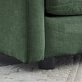 thumbnail image 5 of 70" Modern Chenille Fabric Loveseat Sofa Couch for Living Room, Upholstered Large Size Deep Seat 2-Seat Sofa with 4 Pillows,Green, 5 of 7