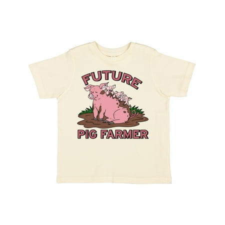 

Inktastic Future Pig Farmer with Cute Pig Family Gift Toddler Boy or Toddler Girl T-Shirt