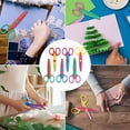thumbnail image 4 of Cribun Edging Art Creative Craft Scissors Kids Picture Photo Paper Safe Cutter for Decorative Gift Pack of 6, 4 of 6
