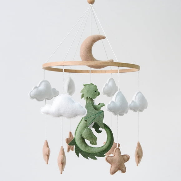 Móvil para Cuna Dragón Goukurlsma con Nube para Nursery de Niños y Niñas