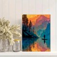 thumbnail image 2 of Stand Up Paddle Boarding Canvas Print, Watercolor Sport Art, Outdoor Adventure Gift, 2 of 8