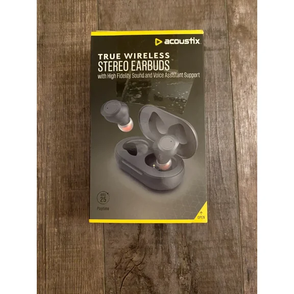 Acoustix True Wireless Stereo Earbuds Bluetooth 5.0 Black