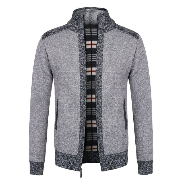 Qertyioot Hauts pour Hommes Mode Veste Décontractée Extérieure à Manches Longues Manteau Chaud