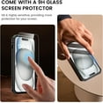 thumbnail image 6 of for iPhone 15 Plus Case with Screen Protector - Slide Camera Cover Protective Phone Case with Ring Stand, Heavy Duty Shockproof Rugged Bumper for iPhone 15 Plus Accessories Black, 6 of 15
