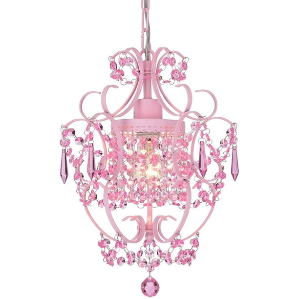 Pink Chandelier Crystal Chandeliers, Little Girl Room Light Fixture