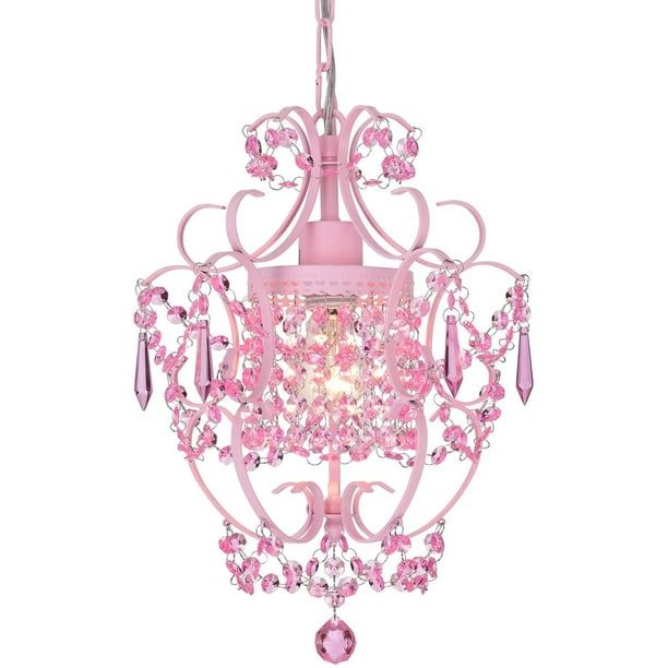 Pink Chandelier Crystal Chandeliers Light Fixture 1 Small For Girls Room Com Pink Chandelier Crystal Chandeliers, Little Girl Room Light Fixture