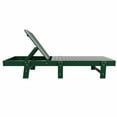 thumbnail image 2 of WestinTrends Classic Adirondack Poly Reclining Chaise Lounge,Dark Green, 2 of 5