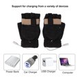 USB Heated Gloves Full and Half Fingers Washable Knitting Electric