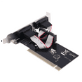 PCI TO R232 Adapter PCIE to 2 Port Serial Expansion Card for Desktop